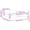 Ottoman Bed with Mattress Taupe 200x200 cm Fabric
