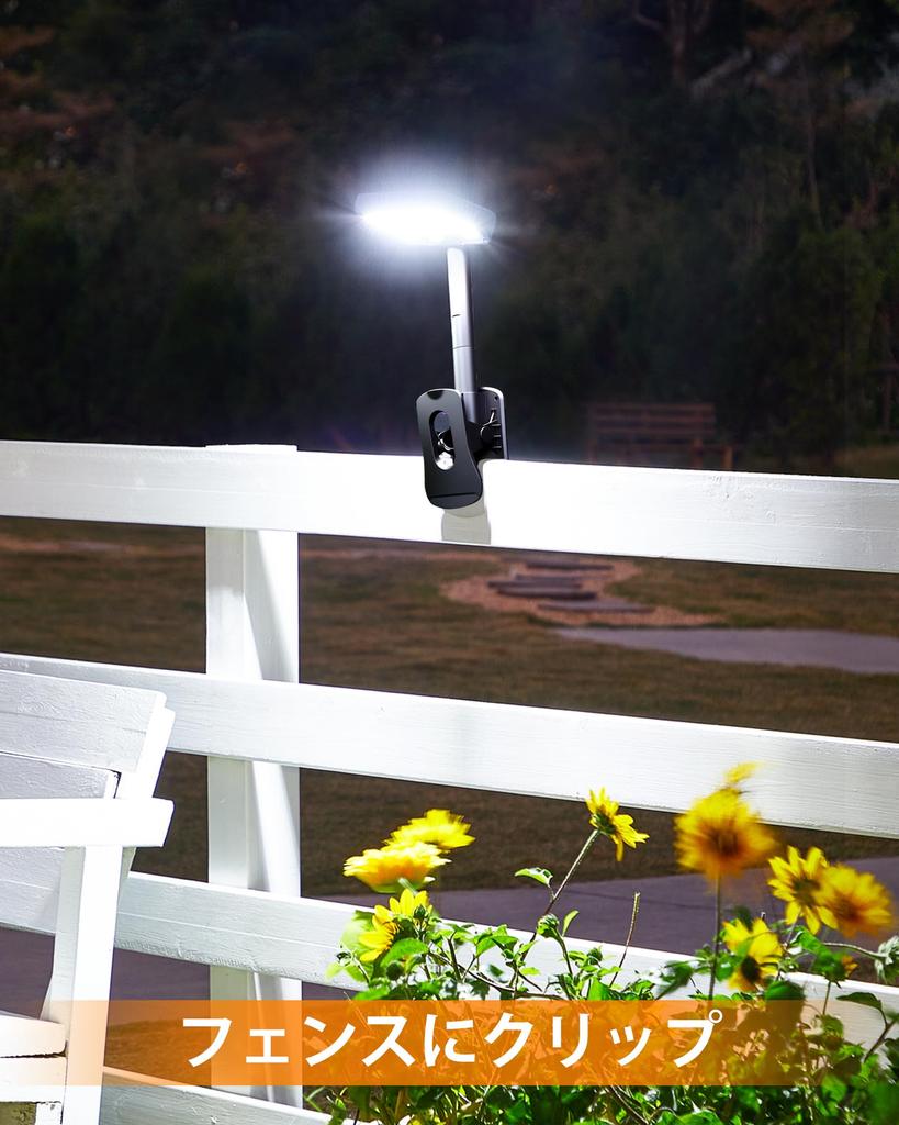 LIFENGSOLER 92 LED Outdoor Solar Sensor Light, Motion Sensor, Clip-on, Vertical or Horizontal Installation, USB Rechargeable, IP65 Waterproof, 600