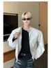 Unisex High-End Motorcycle Jacket: Spring & Autumn American Street Style with Padded Shoulders