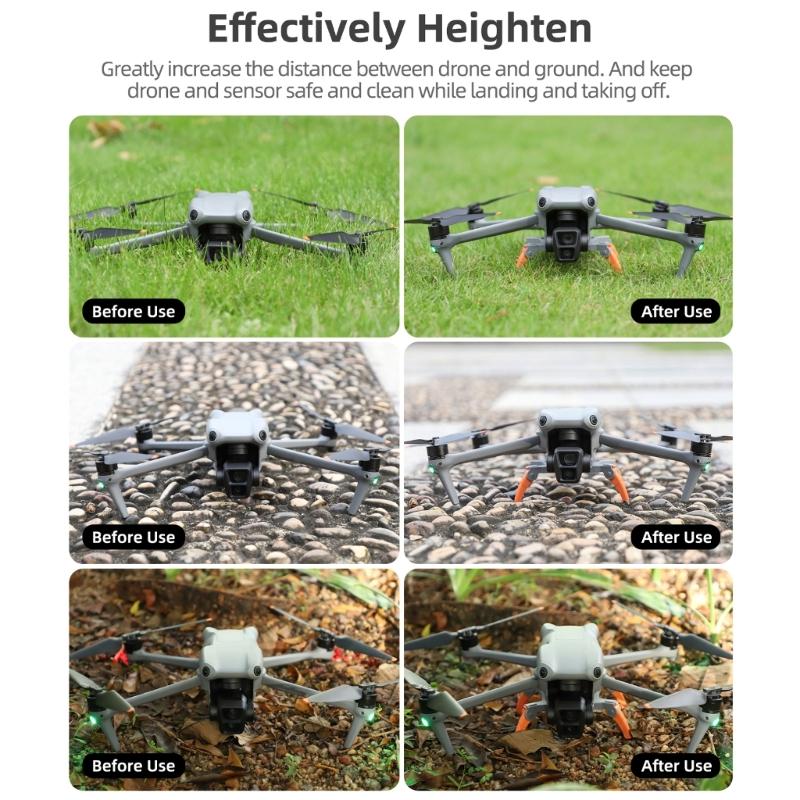 Increased Height Stand Lightweight Height Extender Leg Protector Drones Accessories Quick Disassembly for AIR 3S/3