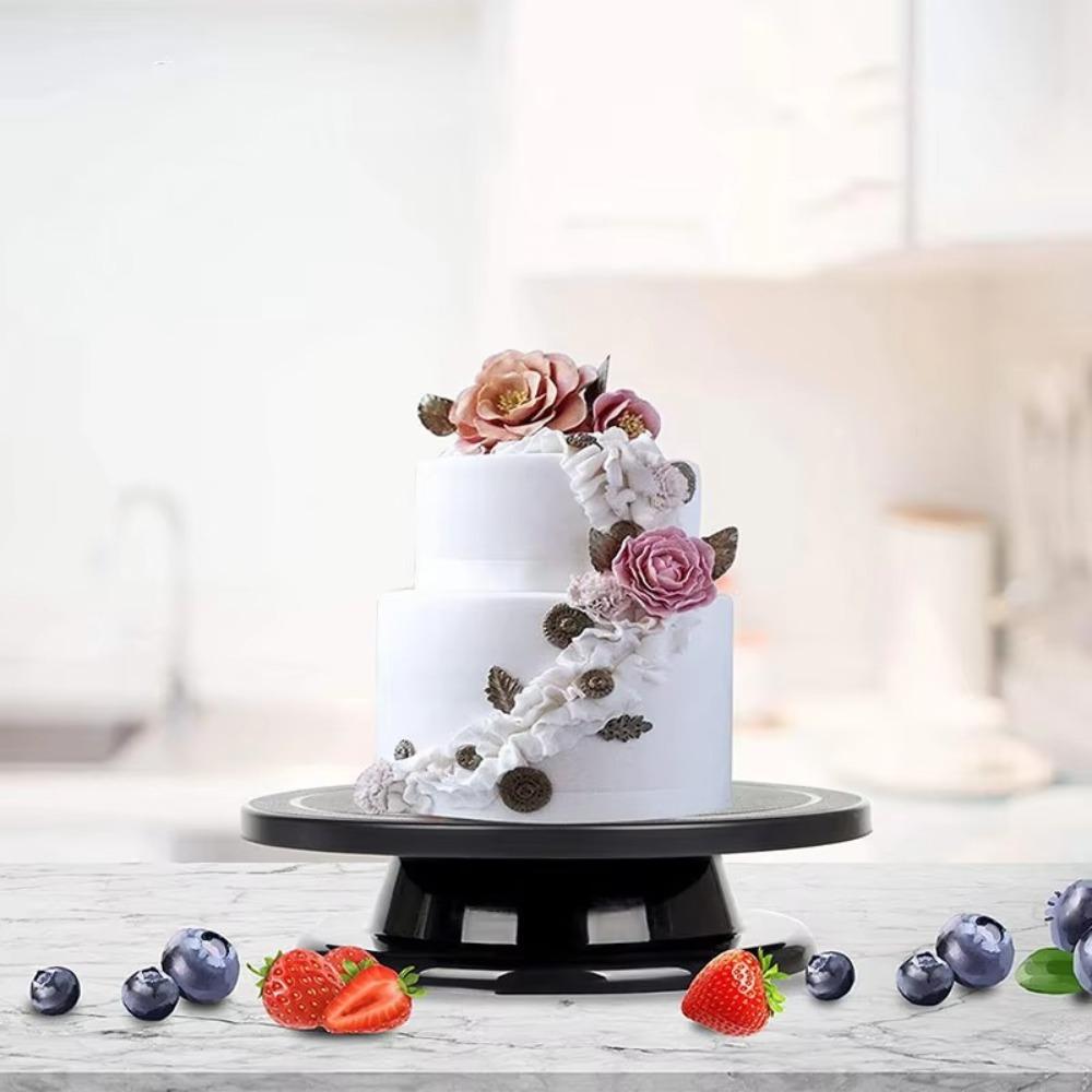 Plastic Cake Turntable Baking Tool Painting Rotate Turntable Revolving Cake Decorating Stand