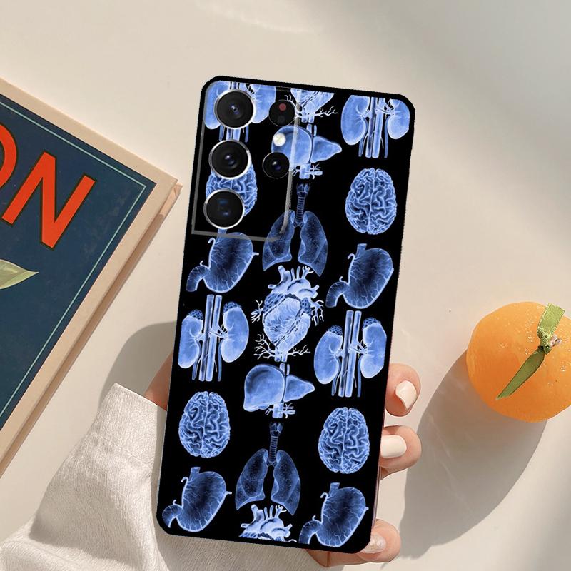 Medical Human Organs Brain Phone Case For Samsung Galaxy S23 S26 Ultra S20 S21 S22 S24 S25 S10 Plus S25 FE Back Cover