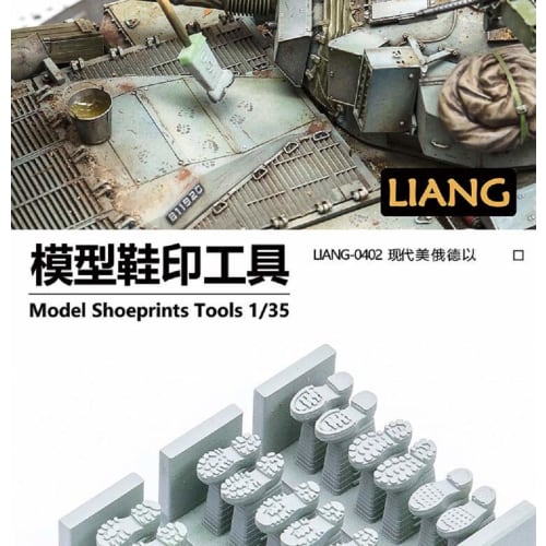 

Lian Model 1/35 Scale Shoeprint Stamp Tool for Modern American & Israeli/German/Russian Miniatures (LIANG-0402)