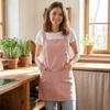 Oil-Proof Sleeveless Apron with Pocket Dirt-Resistant Workwear Simple Vest-Style Apron  Baking