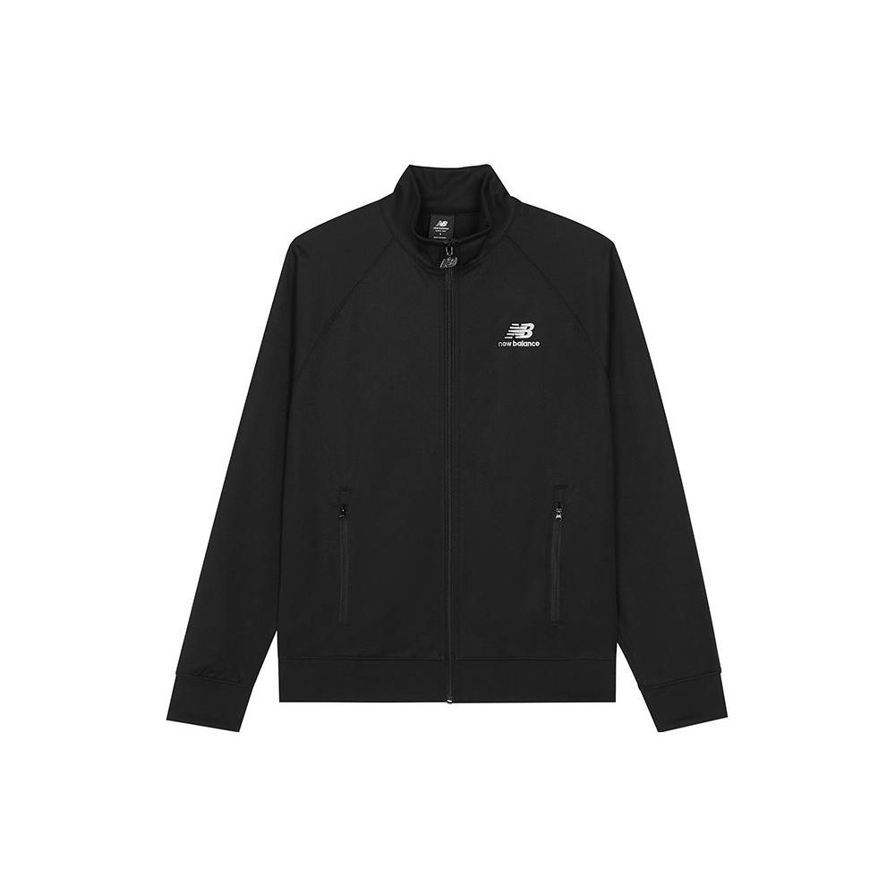 

Спортивная куртка унисекс с однотонной вышивкой логотипа New Balance, черные UJ23500-BK