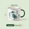 Personalized Christmas Ceramic Mug with Lid and Spoon - Creative Cartoon Design, Perfect for Halloween Gifts