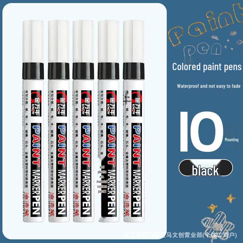 Jin Wannian Oil-Based Waterproof Touch-Up & Marking Pen for Metals