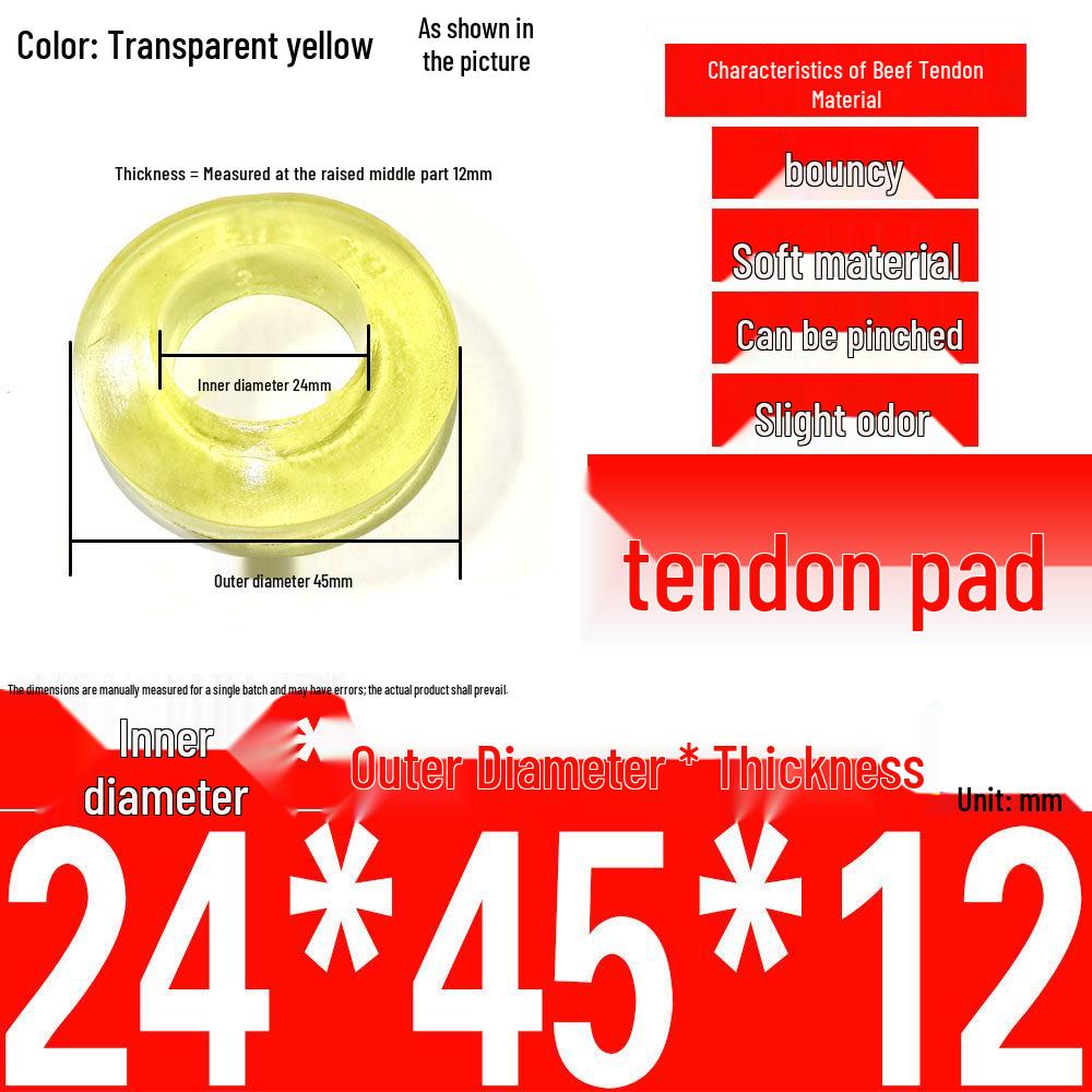 Polyurethane Shock-Absorbing Rubber Cushion with Backrest Pin and Elastic Sleeve
