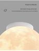 Modern Minimalist Large Creative Moon Ceiling Light for Children's Room & Bedroom