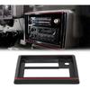 PIT66 Dash Radio Bezel Trim Vent Compatible with Chevy Malibu 2008-2012 Silver Black