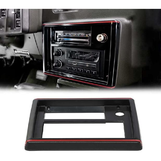 PIT66 Dash Radio Bezel Trim Vent Compatible with Chevy Malibu 2008-2012 Silver Black