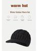 Unisex 2023 Winter Woolen Knit Hat with Ear Protection & Duckbill Design