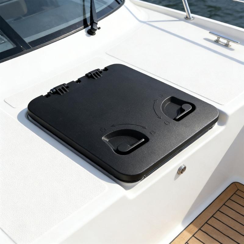 Reinforced Polymer Plastic Boat Panel Cover Featuring Simple Press Fastener For Quick Access And Installation