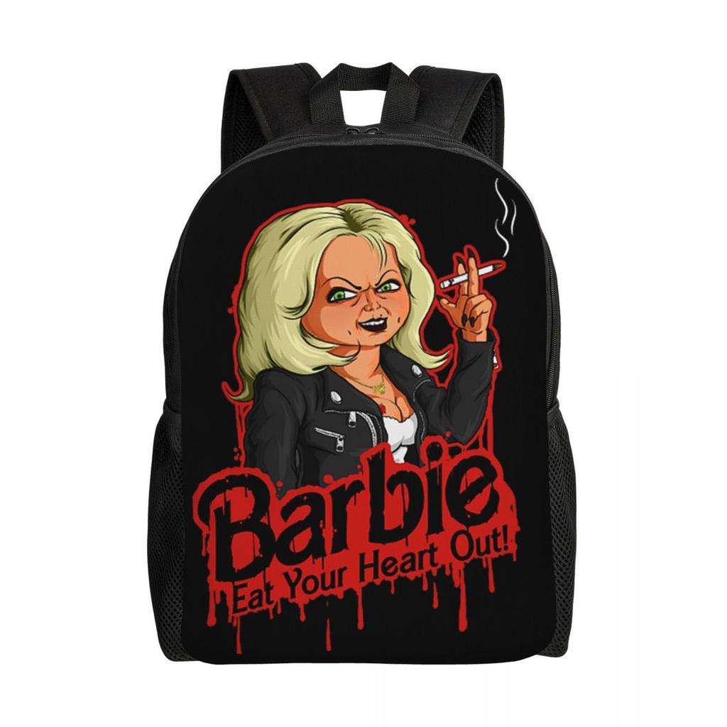 Bride Of Chucky Laptop Rucksack Herren Damen Mode Schultasche für Schüler Studenten Killerpuppe Chucky Taschen