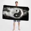 Nature Yin Yang Chinese Tai Chi Bagua Microfiber Blanket Quick Drying Beach Towels Printing Super Absorbent Pool Towel Blanket