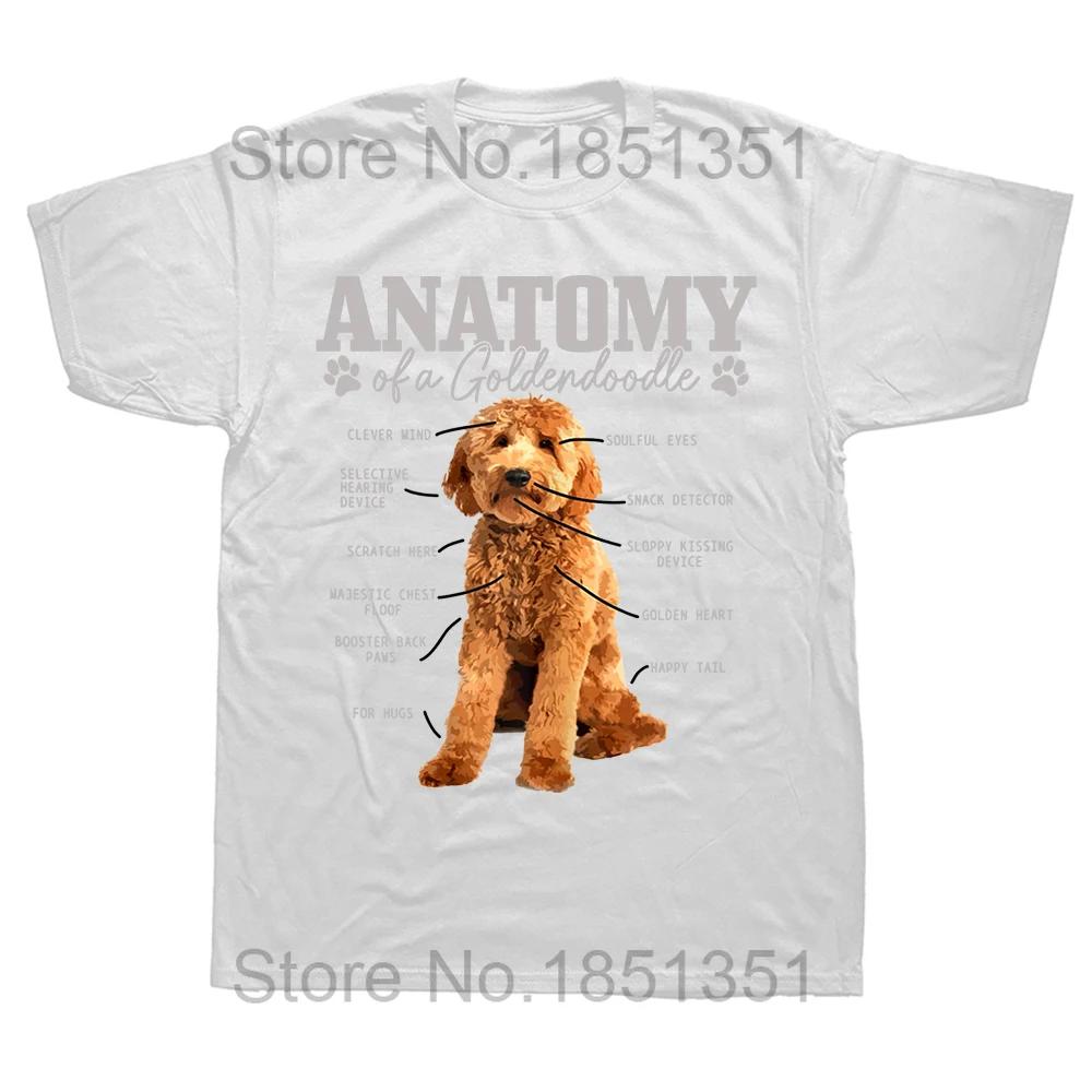 Anatomy Of A Goldendoodle TShirt Funny Cute Dog Doodle Mom Dad T Shirts Cotton Tops Shirt High Street for Unisex Short Sleeve S