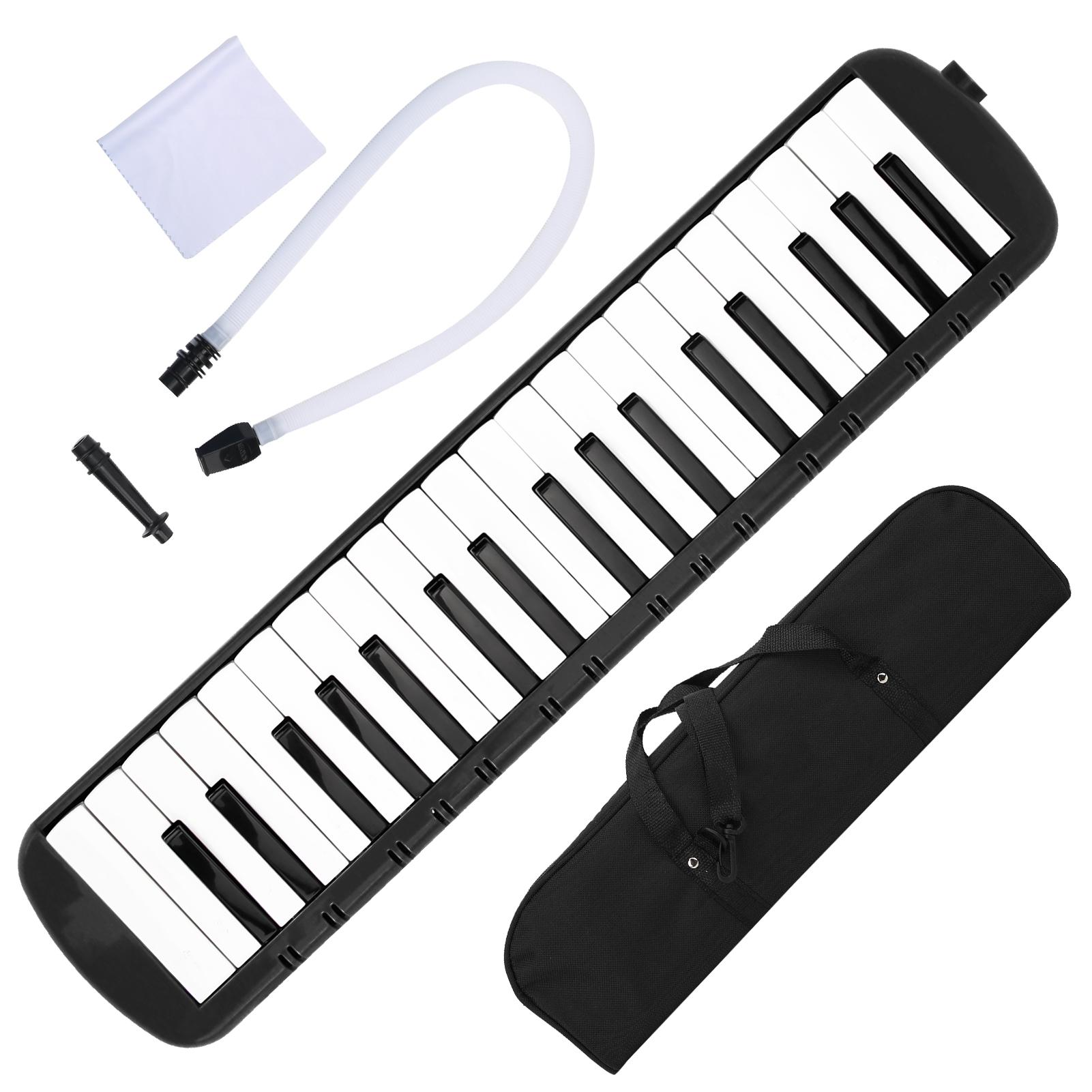

37 Keys Melodica Melodica 37 Keys Keyboard Wind Musical Instrument for Beginner Professional Training Portable Melodica Melodica чорний