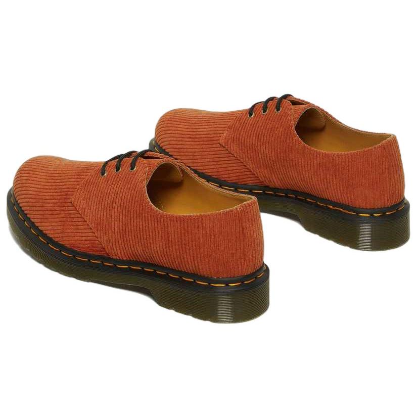 Dr. Martens Corduroy Lace-Up Low-Top Casual Shoes Unisex Casual Shoes Orange 27770874