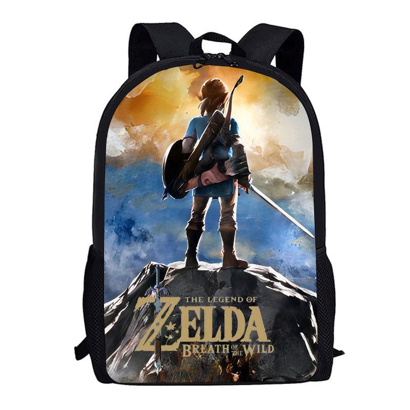 Legend Of Zelda Backpack Breath Of The Wild Game Student School Bag 3D Printed Backpack Cartoon