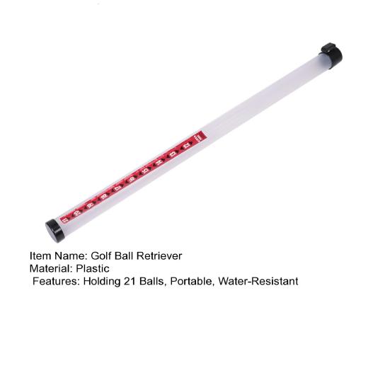Golf Ball Retriever for Holding 21 Balls Professional Golf Ball Pick-up Sucker Tool Release-Ready Head Plastic Ball Retriever Tool Golf Accessories