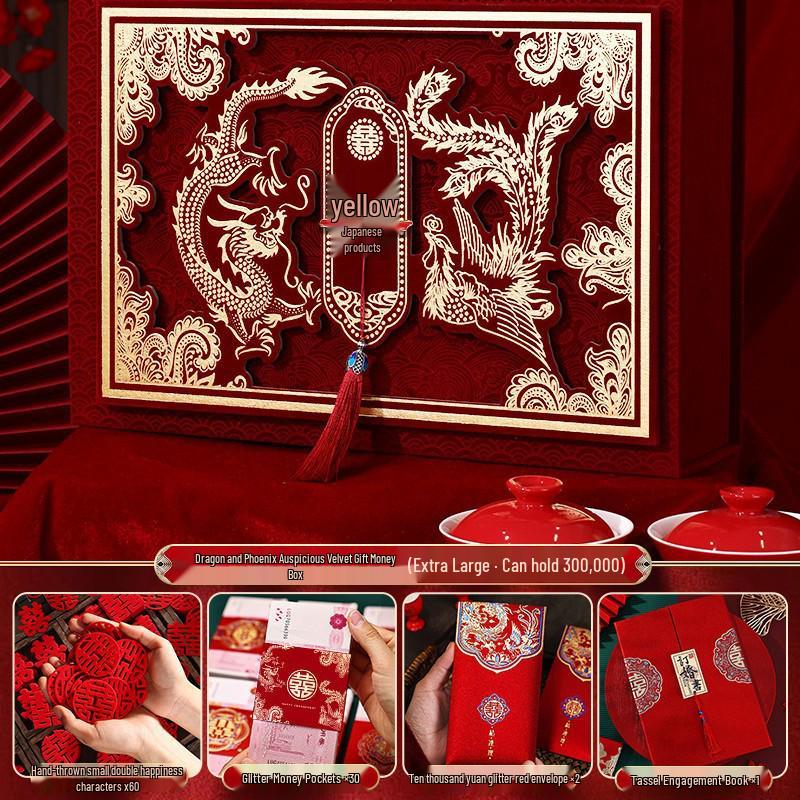 Luxury Betrothal Gift Box: Elegant Engagement & Wedding Decoration for Bride Price Cash