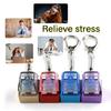 Stress Relief Keychain Mechanical Keyboards Keys Tester Keychain with Dynamic Color Zinc Alloy Base Cover For Durability