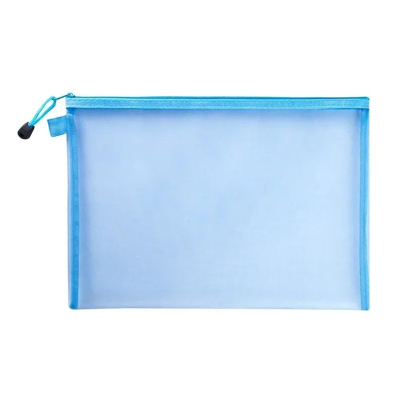 1PCS Zipper Nylon Mesh  Travel Bags for Cosmetic School Office Supplies Zipper Pouch Mesh Cosmetic Bags Makeup Bags Pencil Case