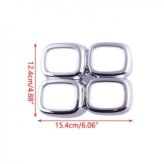 Fit for Kia Sportage 2017-2018 ABS Chrome Decorative Frame 2Pcs Front Fog Light