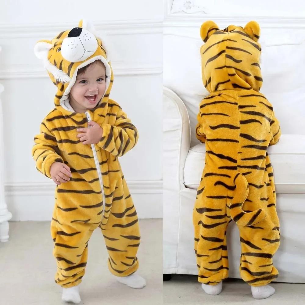Kigurumi Cat Onesie Kids Unicorn Pajamas for Children Animal Cartoon Blanket Sleepers Baby Costume Winter Boy Girl Jumspuit