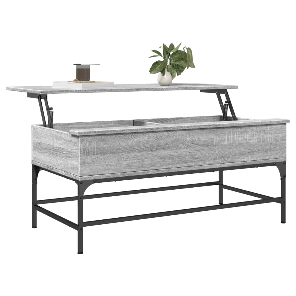  Coffee Table, Grey Sonoma Oak, 100x50x45 Cm
