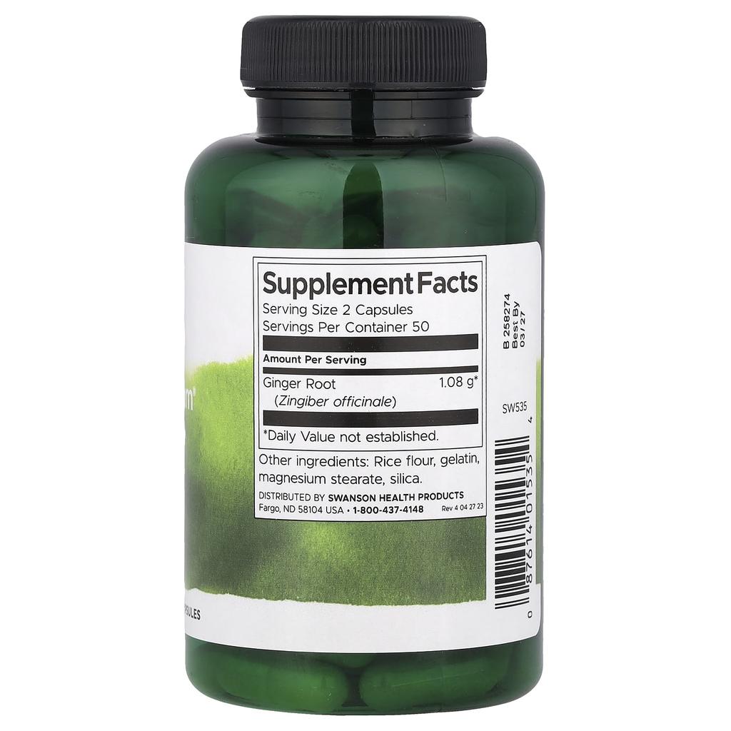 Full Spectrum® Ginger Root, 540Mg, 100 Capsules