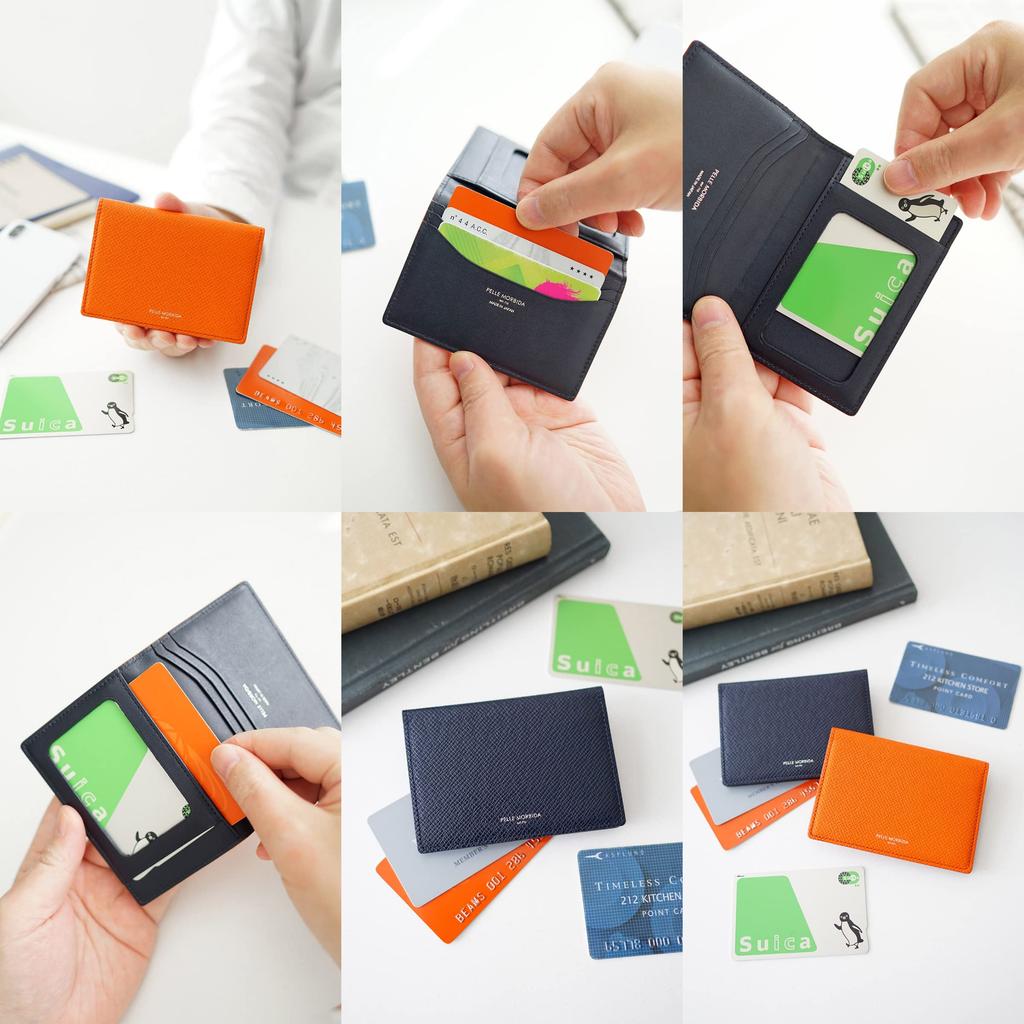 Pelle Morbida Card Case, Black, PM-BA330-BK