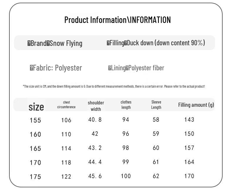 Xuezhongfei Women's Winter Mid-Length Stand Collar Down Jacket