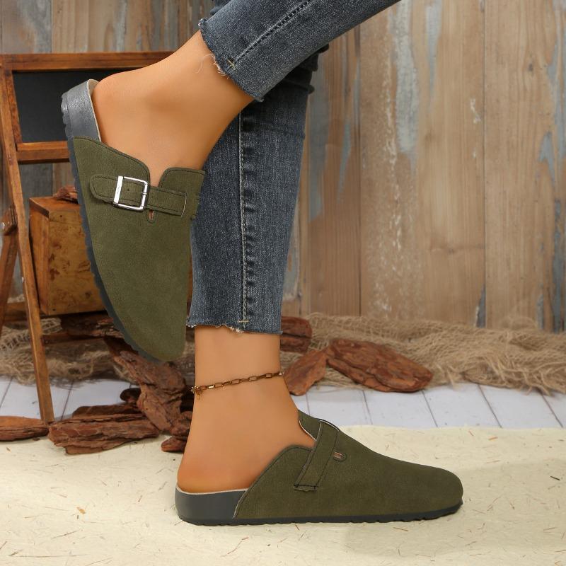 Women’s Closed-Toe Slip-On Birkenstyle Slide Sandals