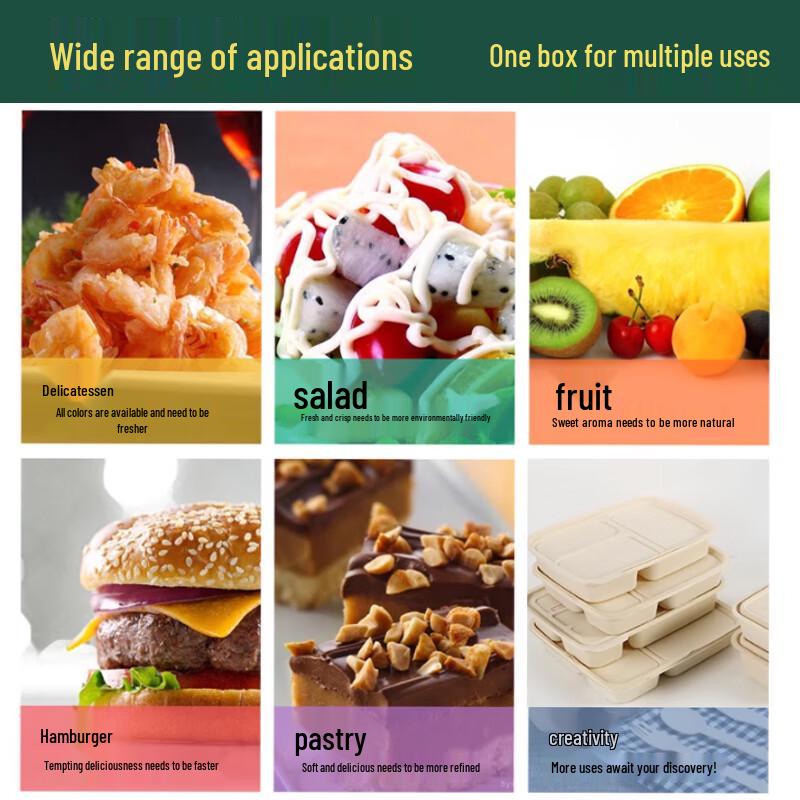 Homeglen Biodegradable Corn Starch Food Boxes