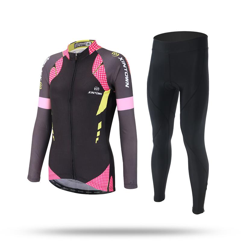 

Women s Long Sleeve Cycling Set Spring Bicycle Suit Quick Dry Outdoor Riding Gear 2026 Summer Breathable Cycling Suit XXXL