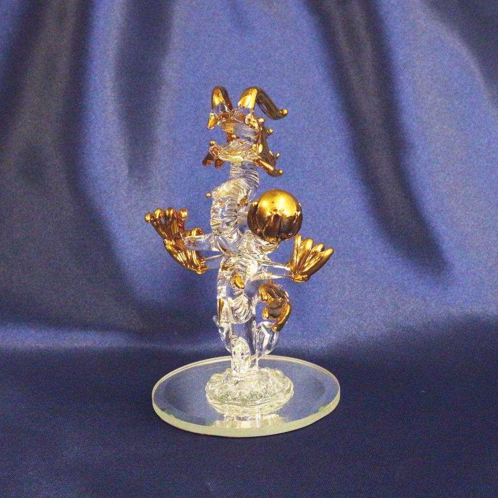 Fourcato Handmade Glass Feng Shui Good Luck and Good Fortune [Rising Dragon] SS x 3 Piece Set
