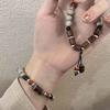Beaded Jingdezhen Ceramic Bracelet Handcrafted Geometric Design For Men And Women