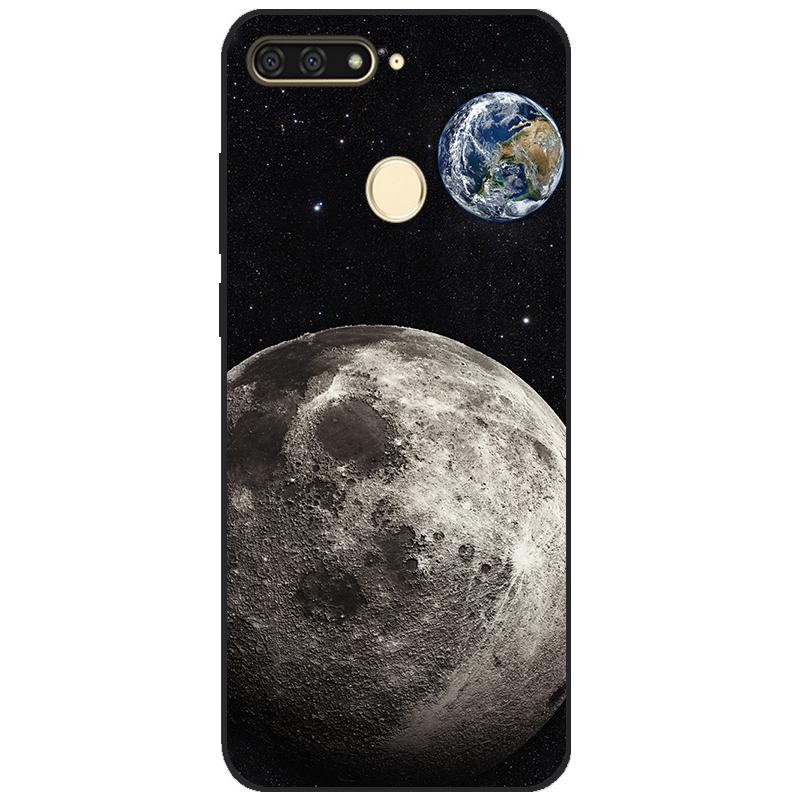 cases for huawei Y6 2018 case 5.7 inch Atu-L21 cover for huawei Y6 Prime 2018 back cover protective soft touch tpu flower rose