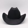 New Cowboy Top Hat, European And American Punk Style Big Edge Hat, Men'S And Women'S One-Word Riding Hat, Western Cowboy Roll-Brim Hat