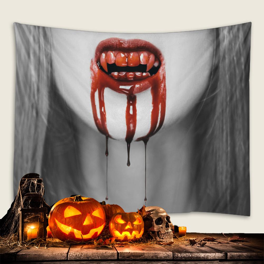 Bedroom Living Room Decor Garden Poster Decor Beach Blanket Funny Tapestry Halloween Horror Witch Skull Ghost Wall Hanging