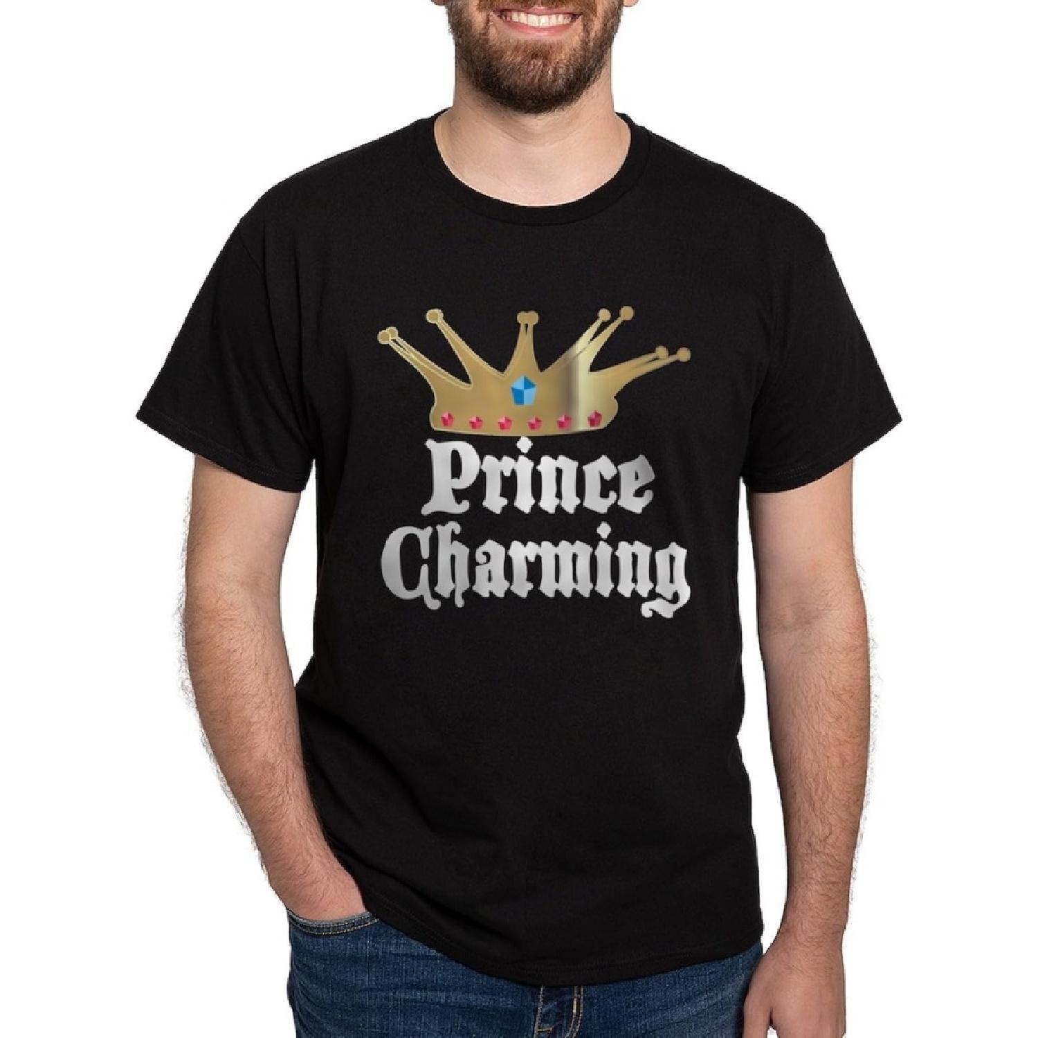 CafePress - Prince Charming - Classic Cotton T-Shirt Black S