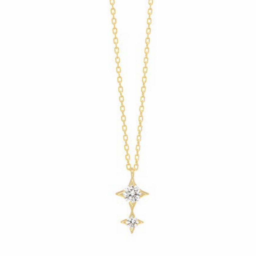 Used AHKAH Albireo K18 Necklace