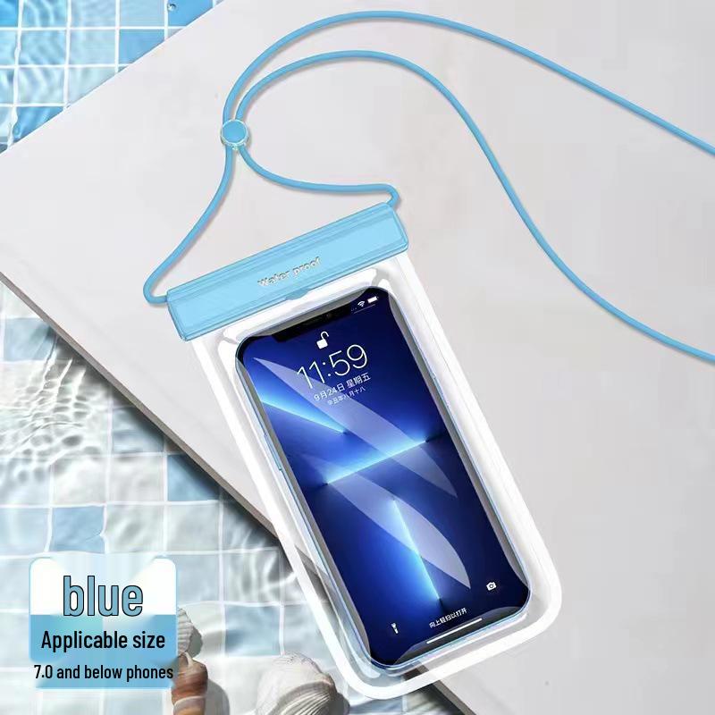 Transparente wasserdichte Handyhülle mit TPU-Touchscreen zum Schwimmen und Tauchen