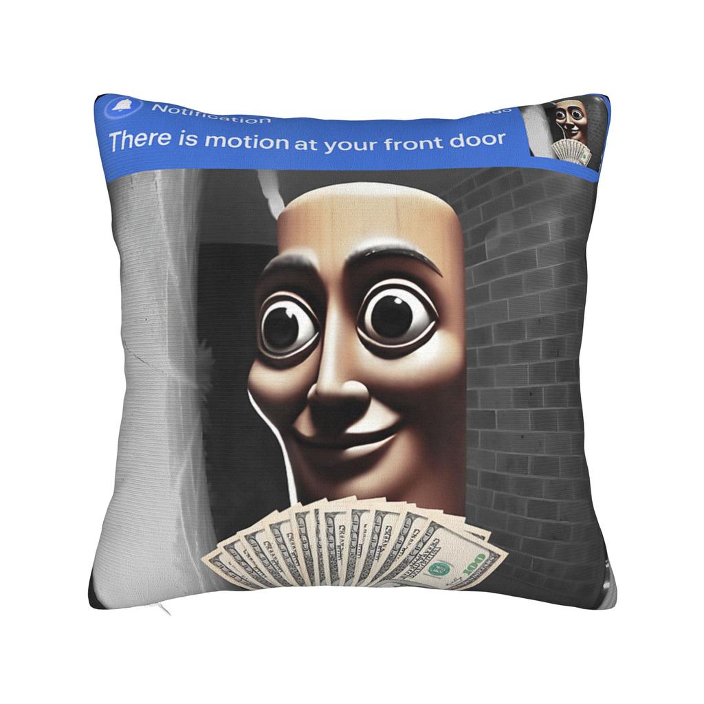 Pillow Cover Tung Tung Tung Sahur Bootleg Brainrot Italian Brainrot Meme Trendy Pillow Case For Living Room Chair Pillowcases