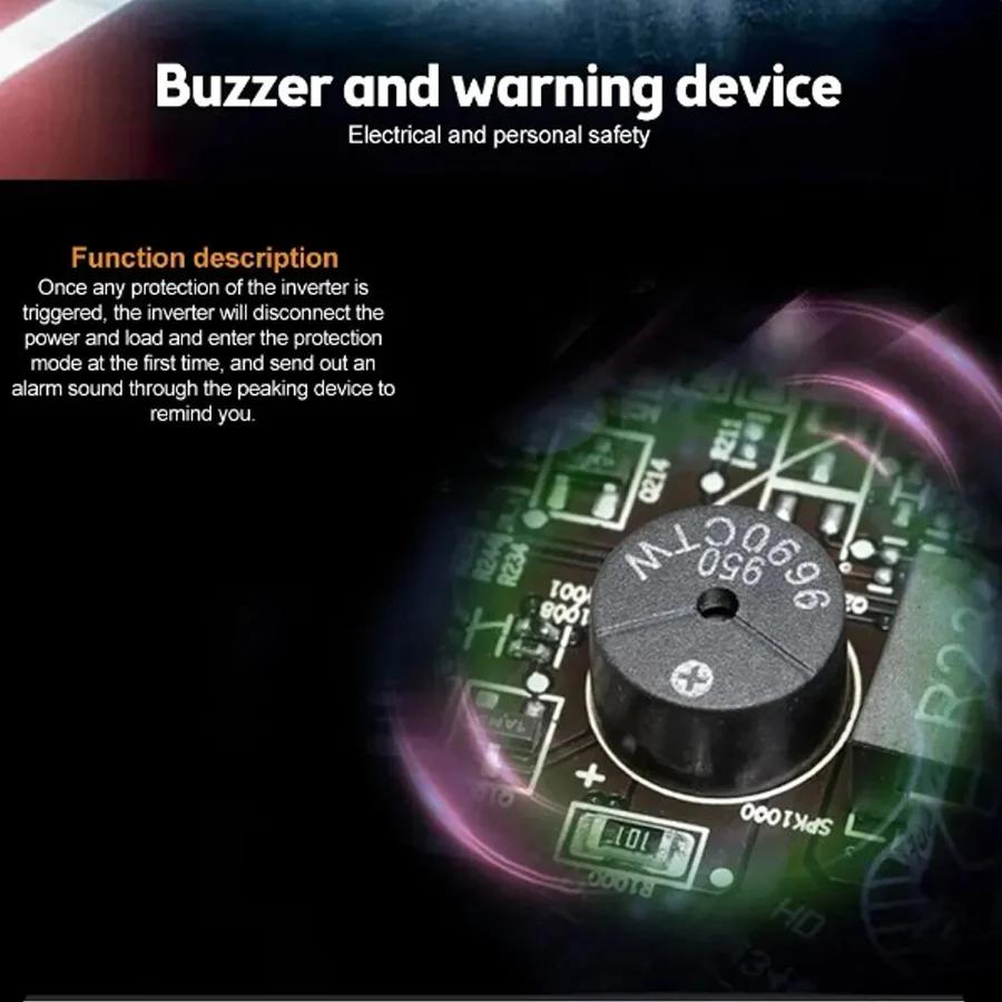 Gorąca Sprzedaż Inwerter Czystej Fali Sinusoidalnej DC 12V/24V Na AC 220V 1000W Przenośny Konwerter Power Bank Inwerter Solarny