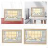 Decorative Painting with Light Rectangle Sunset Shadow Box Lighting Art Aesthetic Poster