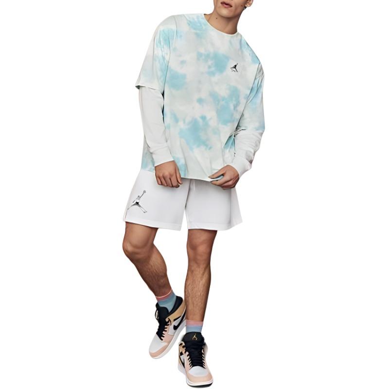 Jordan Tie-Dye Round Neck Loose Short Sleeve T-Shirt With Drop Shoulder Men Tops Multicolor DX9584-110