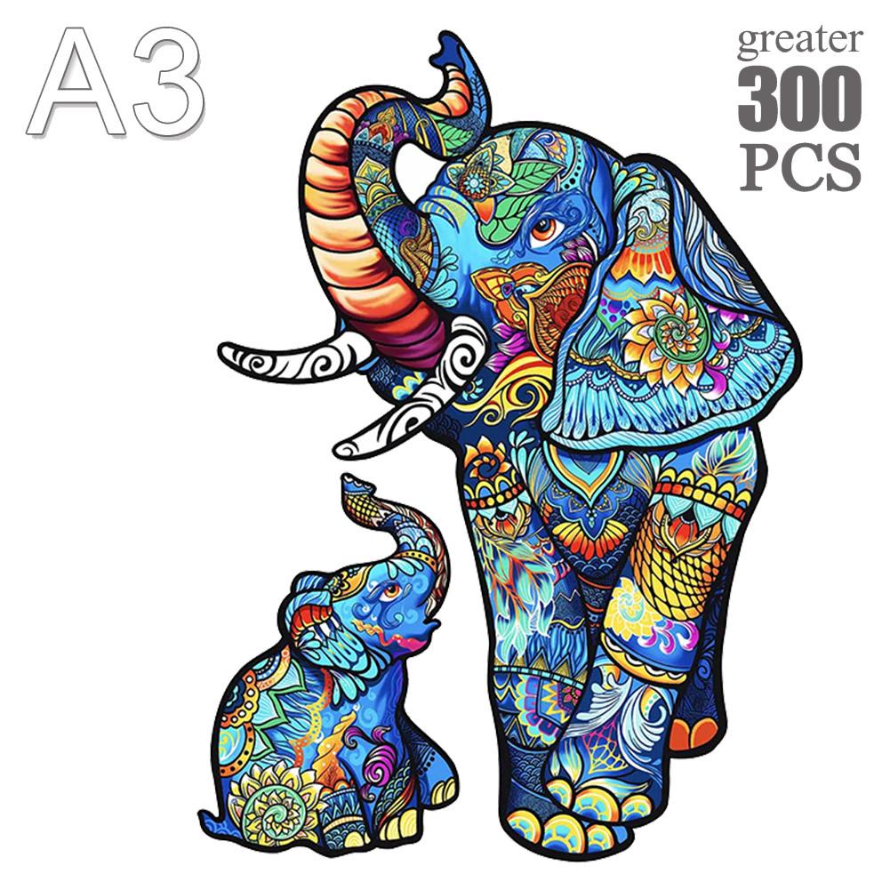 Lion Wooden Puzzle For Adults Animal Wooden Puzzles 3d Wooden Toys For Kids Jigsaw Concentration Education Toy Gifts