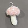 WTEMPO 1PC Christmas Cute Furry Mushroom Shaped Ornaments DIY Christmas Scene Decor Supplies Christmas Tree Decor Hanging Pendents